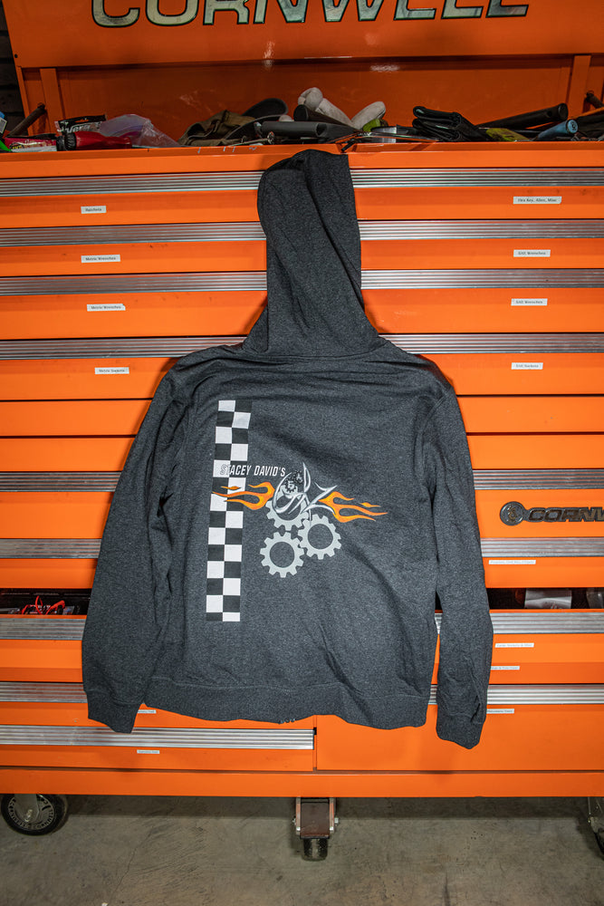 Gearz Zip-Up Hoodie - Front and Back Printed