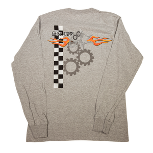Gearz Gray Long Sleeve T-Shirt