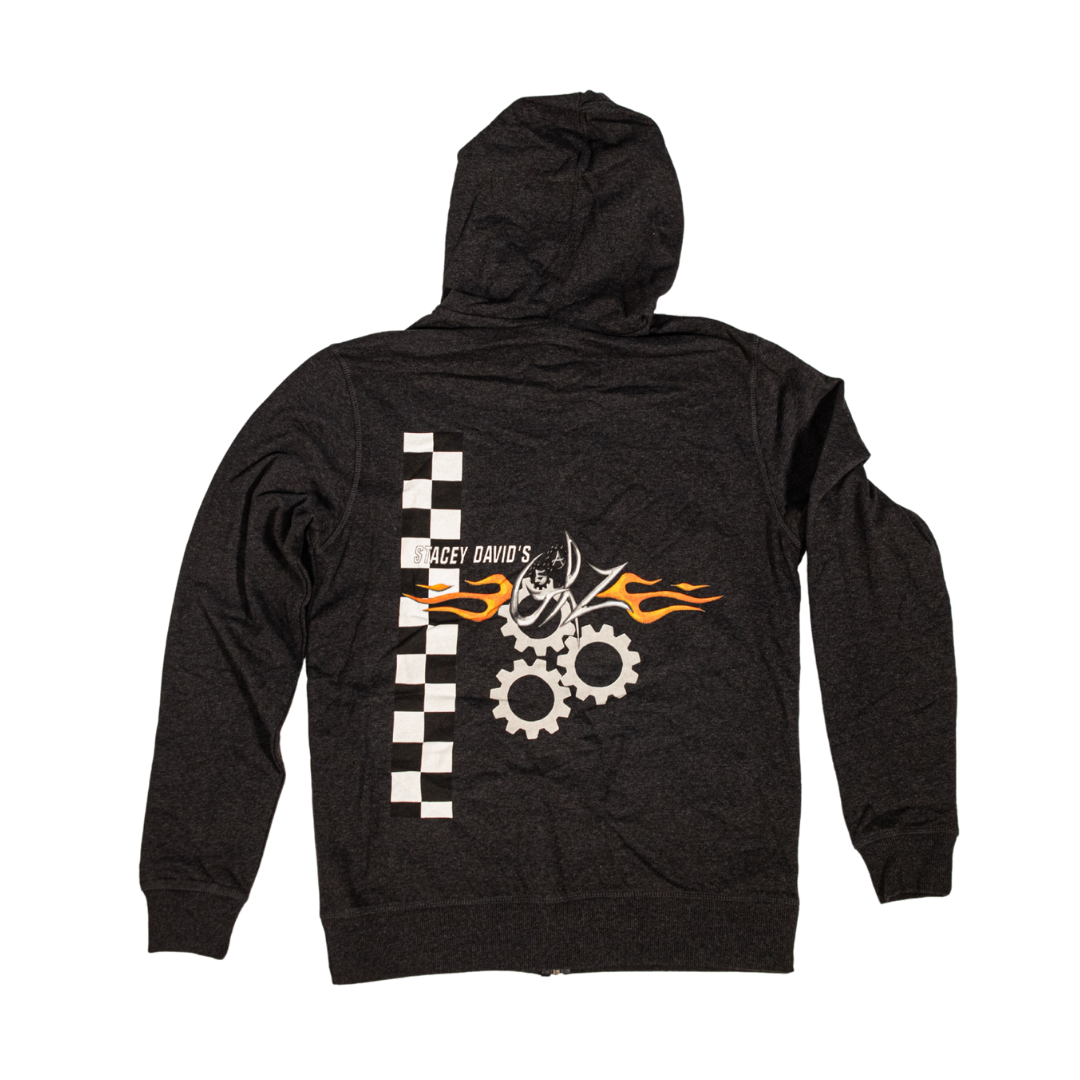 Gearz Zip-Up Hoodie - Front and Back Printed