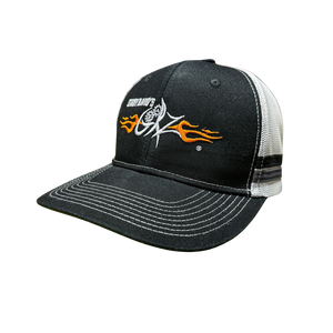 Gearz Striped Mesh Back Snapback Trucker Cap