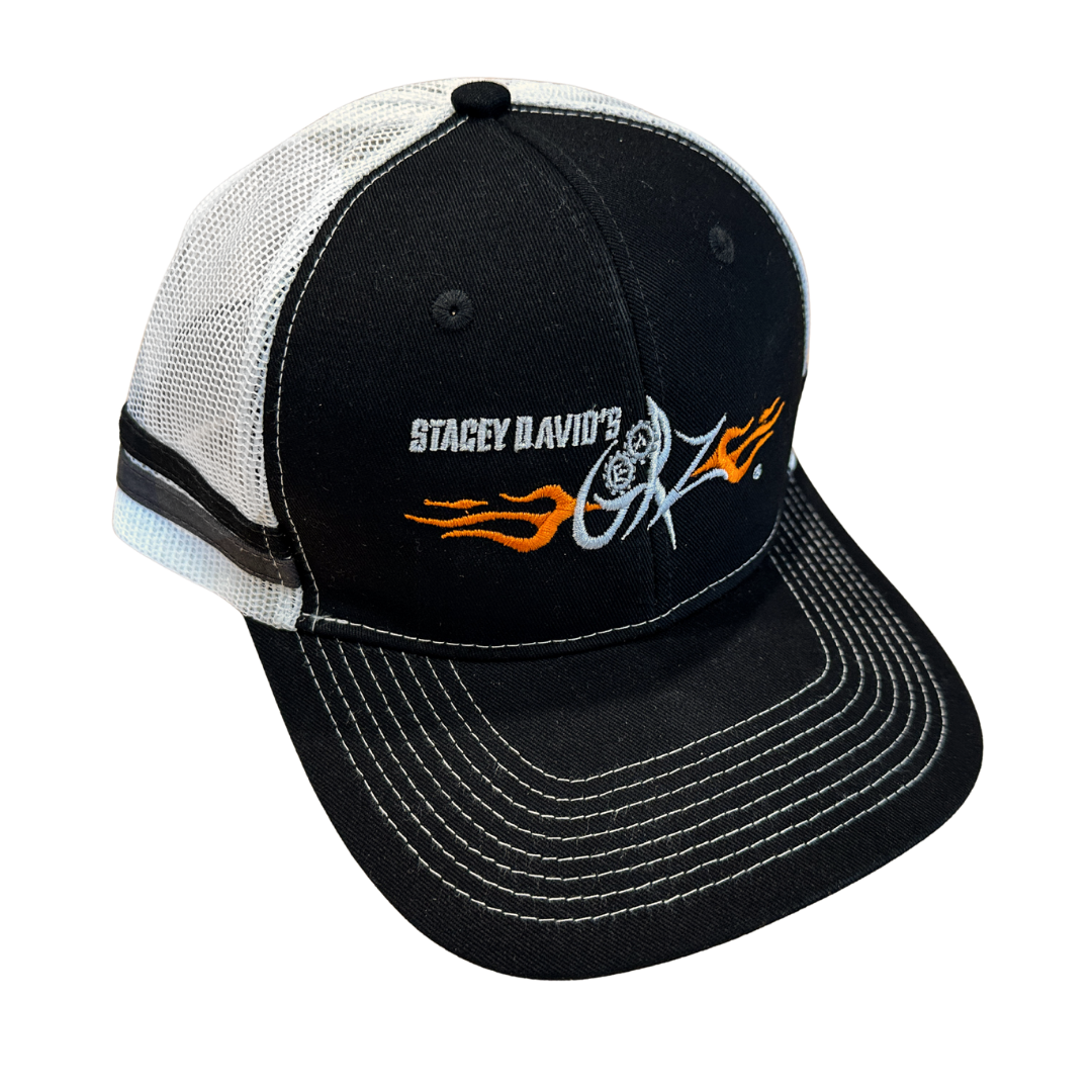 Gearz Striped Mesh Back Snapback Trucker Cap