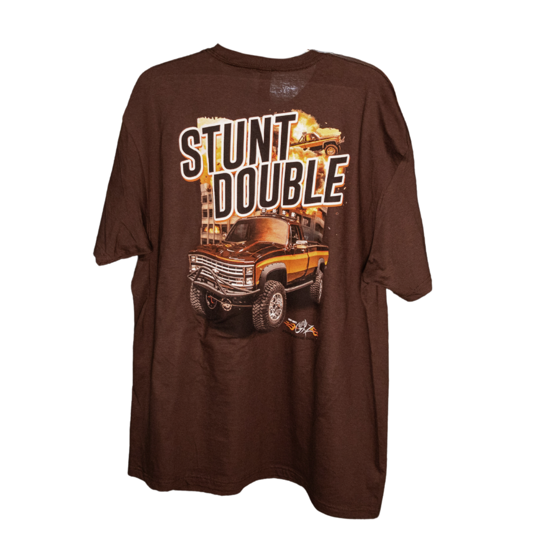 Stunt Double Short Sleeve T-Shirt Full Color Graphic