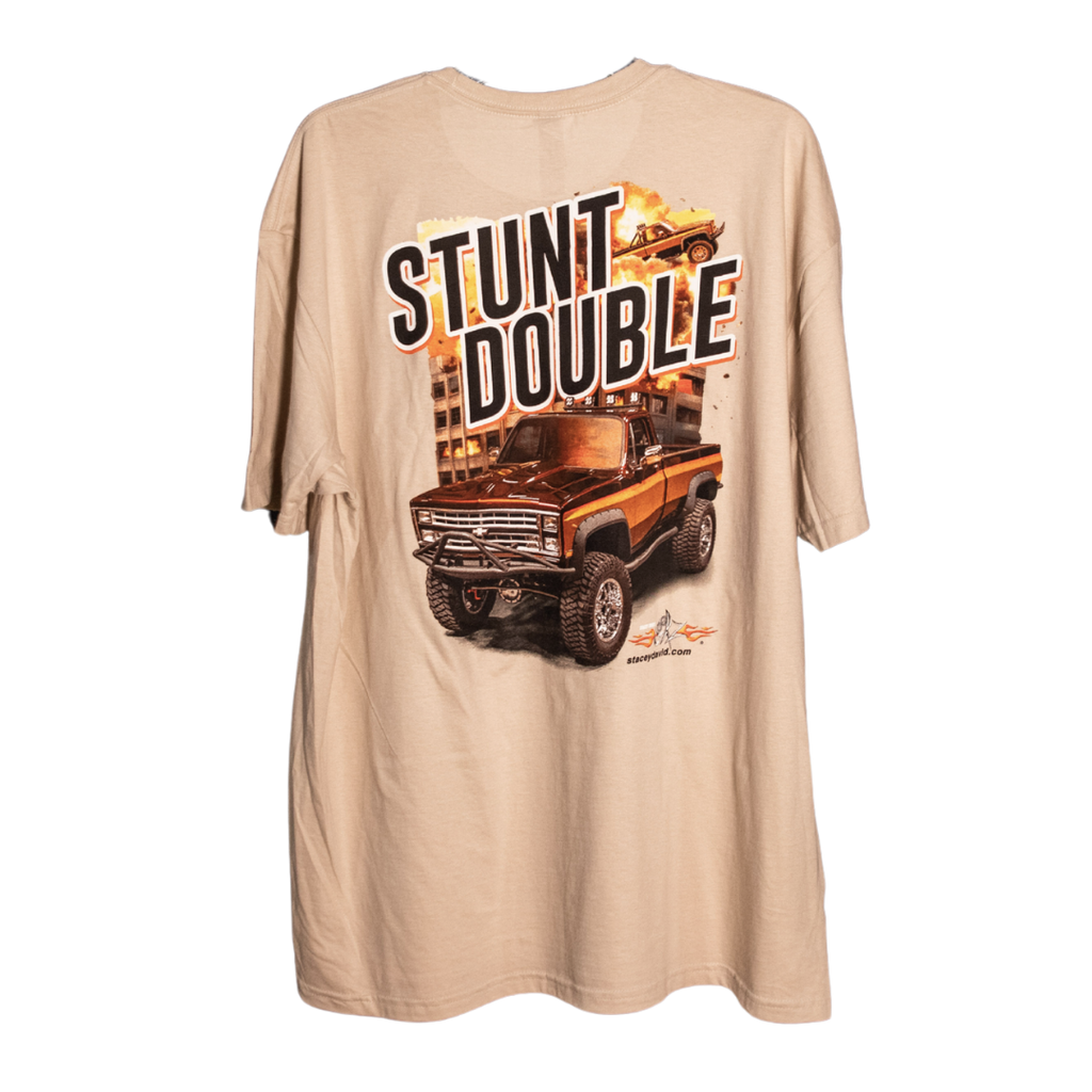 Stunt Double Short Sleeve T-Shirt Full Color Graphic - Stacey