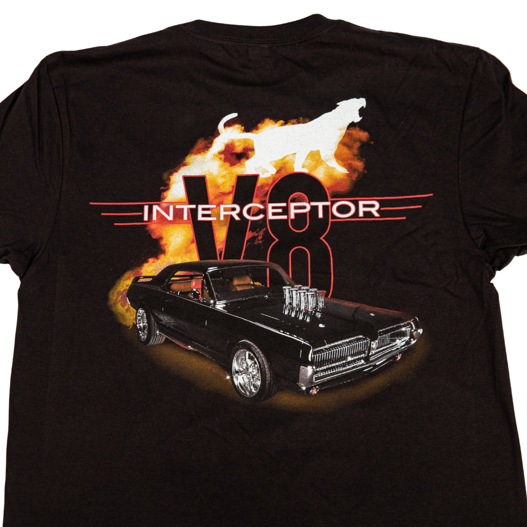 V8 Interceptor Short Sleeve T-Shirt Full Color Graphic