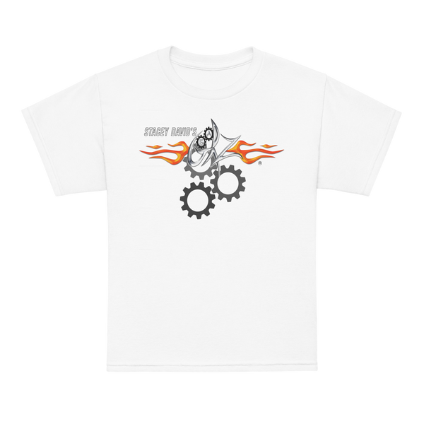 g'morning stitch logo Tee ホワイト Tシャツ S Gearz YOUTH Short Sleeve T-Shirt - Stacey David's Gearz