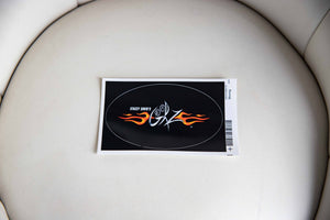 5 Inch Gearz Oval Vinyl Sticker
